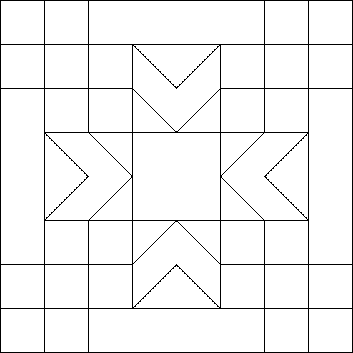 Pattern 33, Checkerboard barn quilt pattern thumbnail